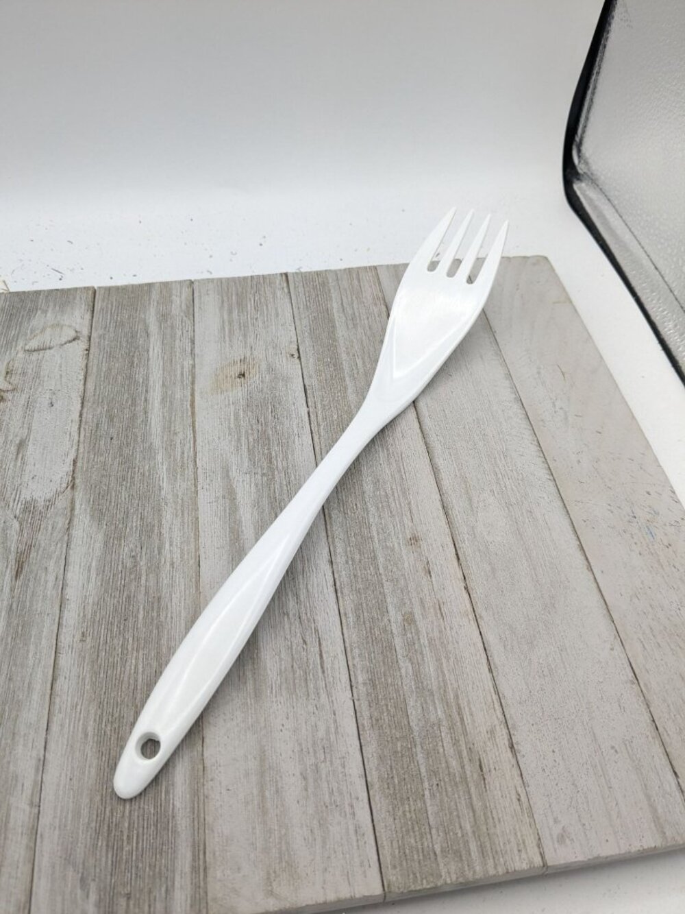 Machi Melamine White Spatula Turner Flipper Fork Utensil 12" MC-722